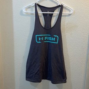 Grey under armour tank top